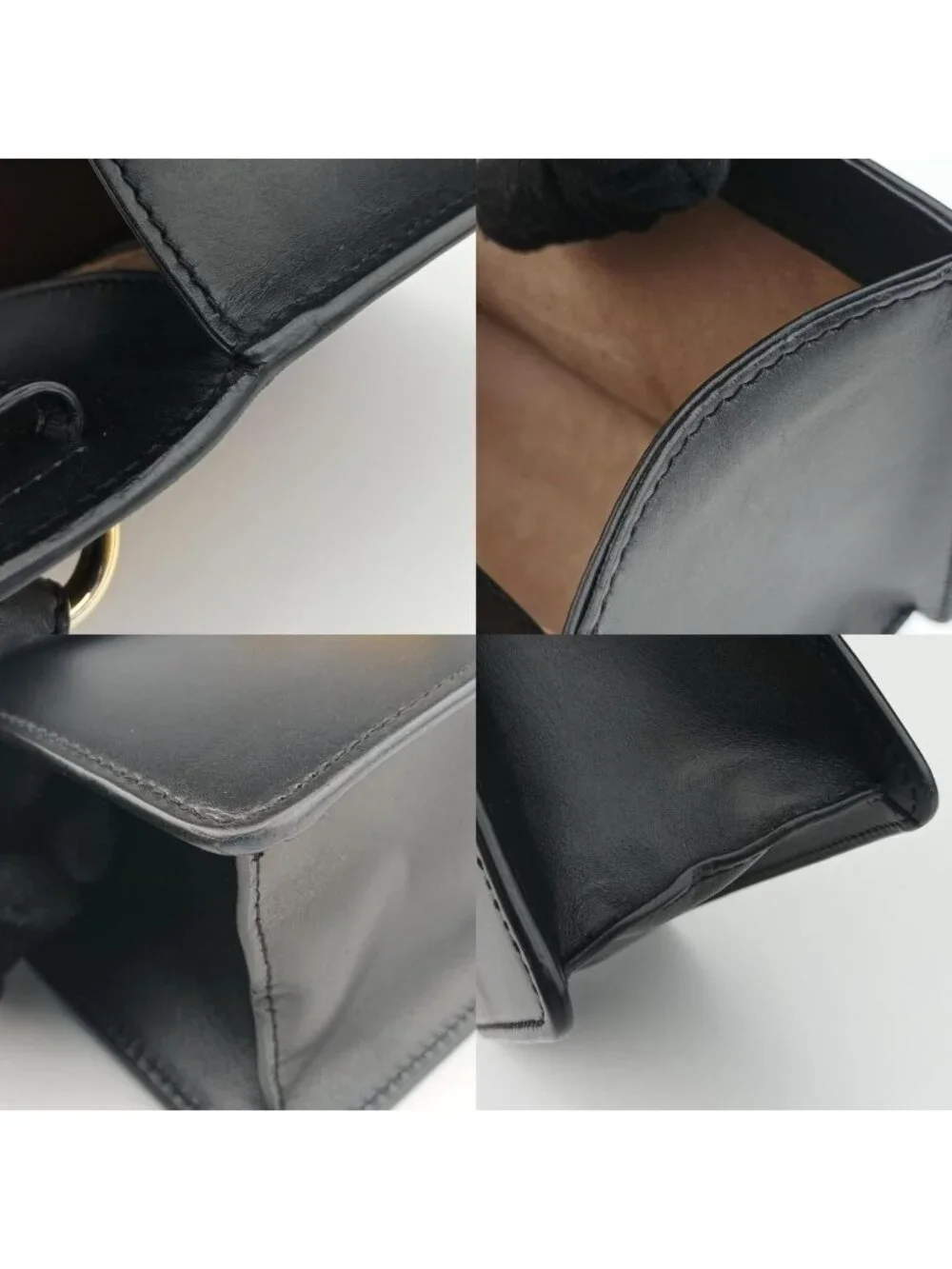 Gucci Sylvie Black Leather Shoulder Bag